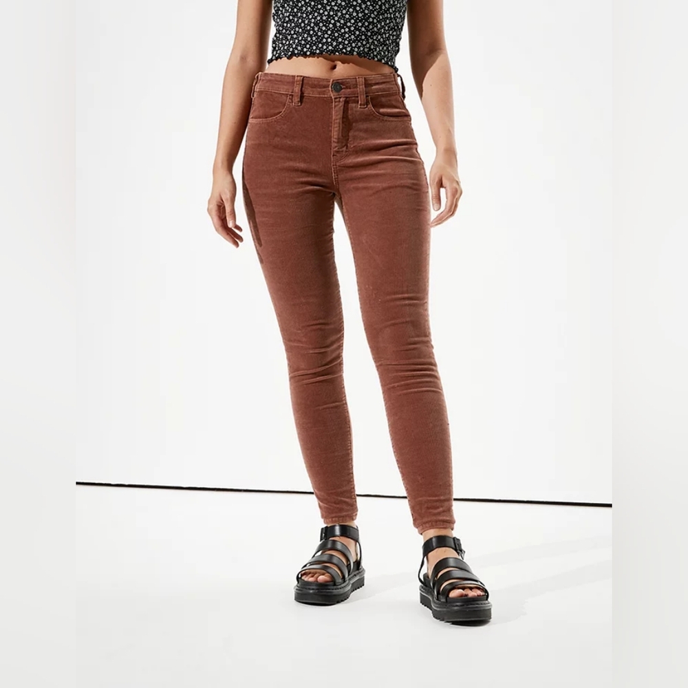 American Eagle High-rise jegging corduroys, 2 Long